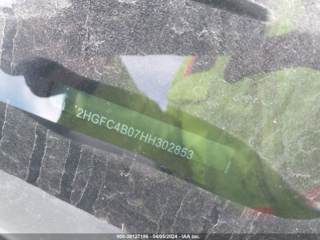 2HGFC4B07HH302853 Honda Civic Lx-p