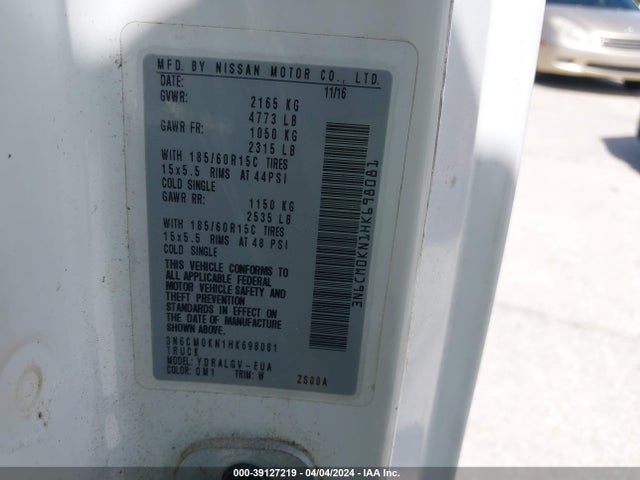 Nissan NV200 SV 2017 3N6CM0KN1HK698081 Image 9