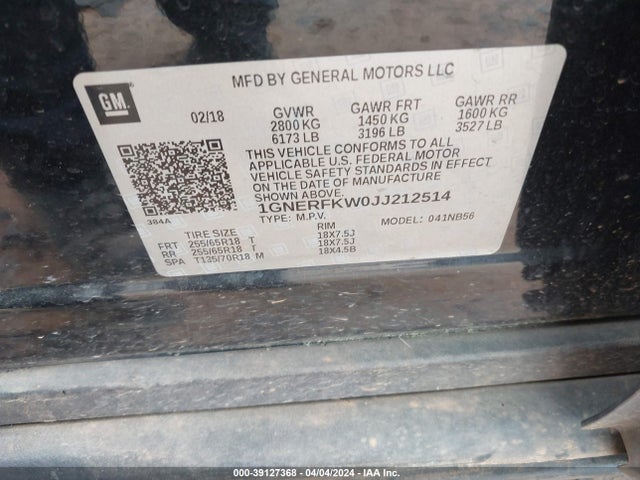 Chevrolet Traverse Ls 2018 1GNERFKW0JJ212514 Image 9
