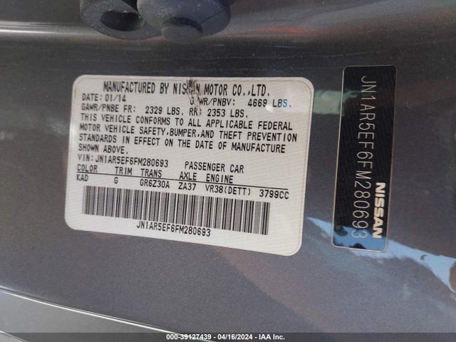 Nissan Gt-r Premium 2015 JN1AR5EF6FM280693 Image 9