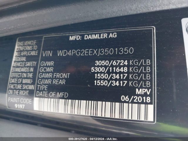 WD4PG2EEXJ3501350 Mercedes-Benz Metris