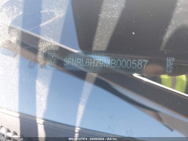 Honda Odyssey Ex-l 2021 5FNRL6H79MB000587 Image 9