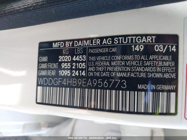 WDDGF4HB9EA956773 Mercedes-Benz C 250 Luxury/sport