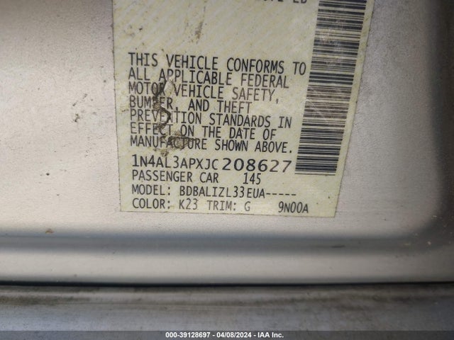Nissan Altima 2.5 Sv 2018 1N4AL3APXJC208627 Image 9