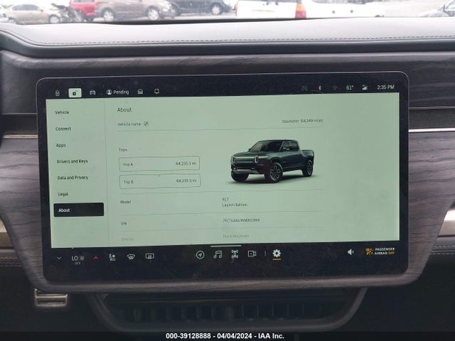 Rivian R1t Launch Edition 2022 7FCTGAAL0NN001984 Image 18