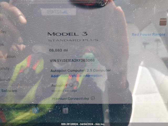 Tesla Model 3 Long Range/mid Range/standard Range/standard Range Plus 2019 5YJ3E1EA2KF363068 Image 7