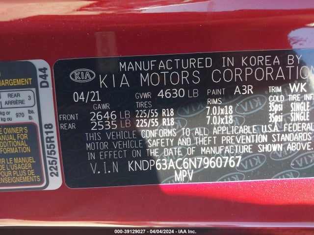 KIA Sportage Nightfall Edition 2022 KNDP63AC6N7960767 Image 9
