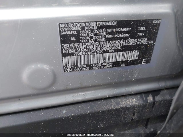 Toyota Rav4 Xle 2020 2T3W1RFV6LW072786 Image 9
