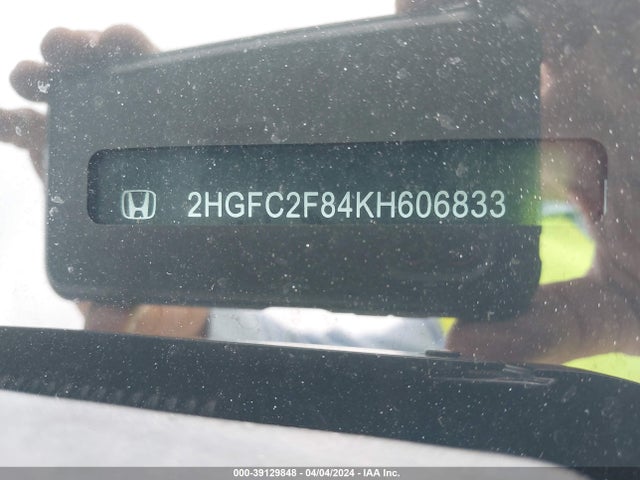 Honda Civic Sport 2019 2HGFC2F84KH606833 Image 9