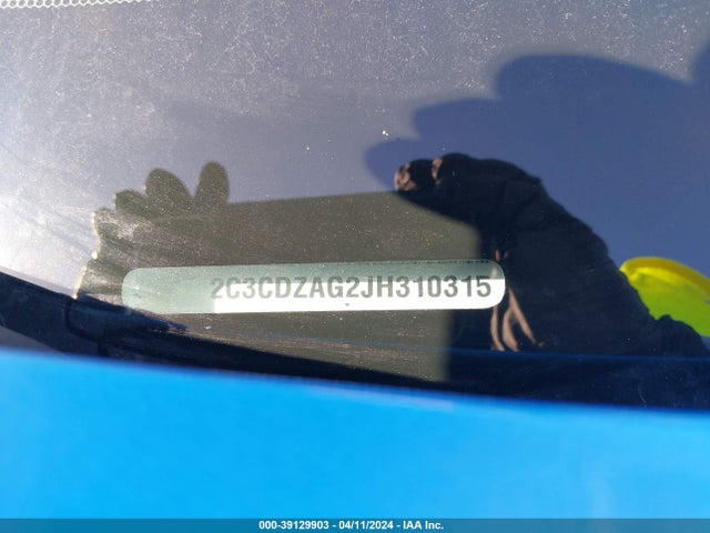 Dodge Challenger Sxt 2018 2C3CDZAG2JH310315 Image 9