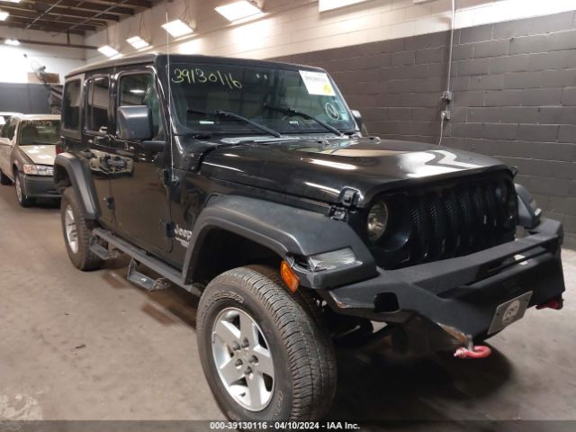 Auction sale of the 2020 Jeep Wrangler Unlimited Sport S 4x4, vin: 1C4HJXDG7LW106432, lot number: 39130116