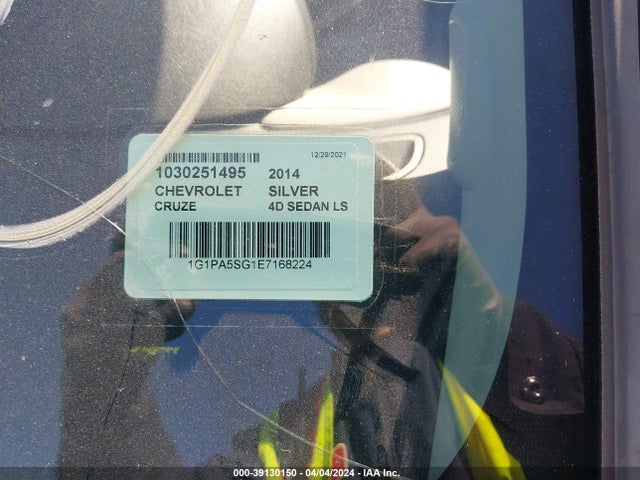Chevrolet Cruze Ls Auto 2014 1G1PA5SG1E7168224 Image 9