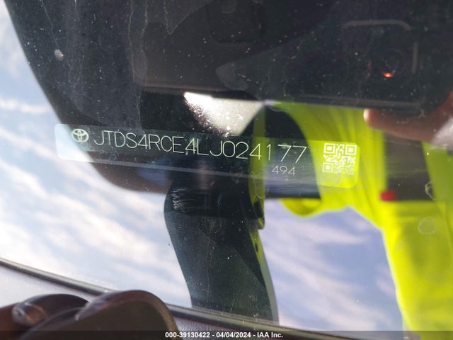 Toyota COROLLA SE 2020 JTDS4RCE4LJ024177 Image 9
