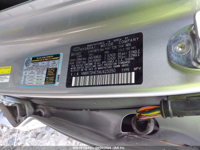 Hyundai Palisade Calligraphy 2022 KM8R7DHE5NU425350 Image 9