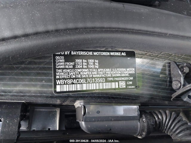 WBY8P4C06L7G13593 BMW I3 120ah W/range Extender