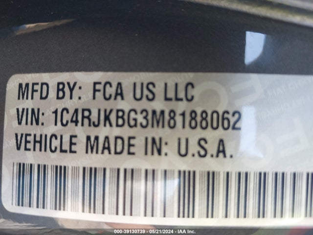 1C4RJKBG3M8188062 Jeep Grand Cherokee L Limited 4x4