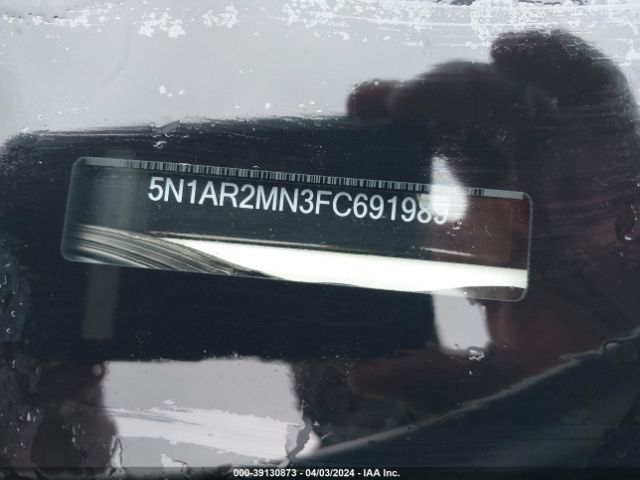 5N1AR2MN3FC691989 Nissan Pathfinder Platinum