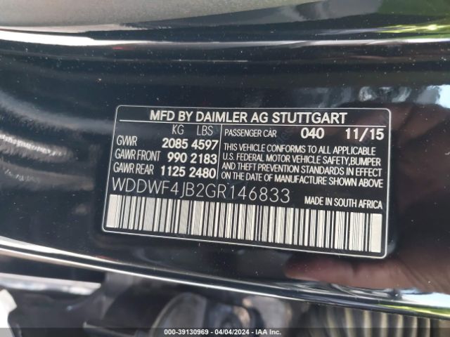 WDDWF4JB2GR146833 Mercedes-Benz C 300 Luxury/sport