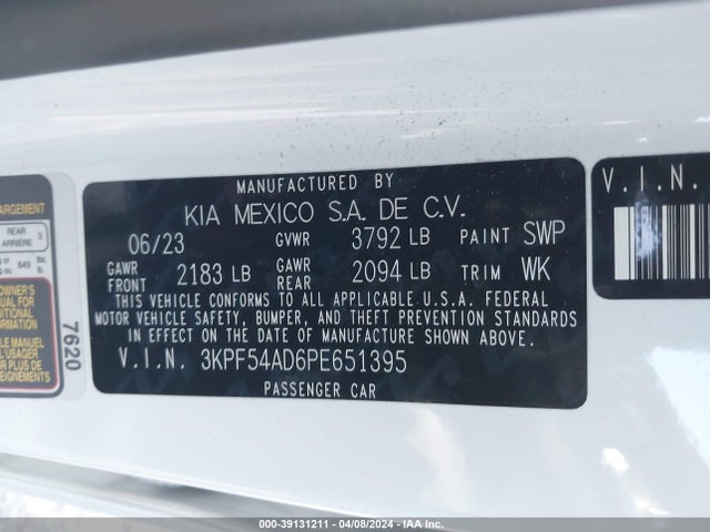 KIA Forte Gt-line 2023 3KPF54AD6PE651395 Image 9