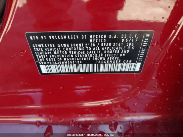 3VW2B7AJ6HM396184 Volkswagen Jetta 1.4t S