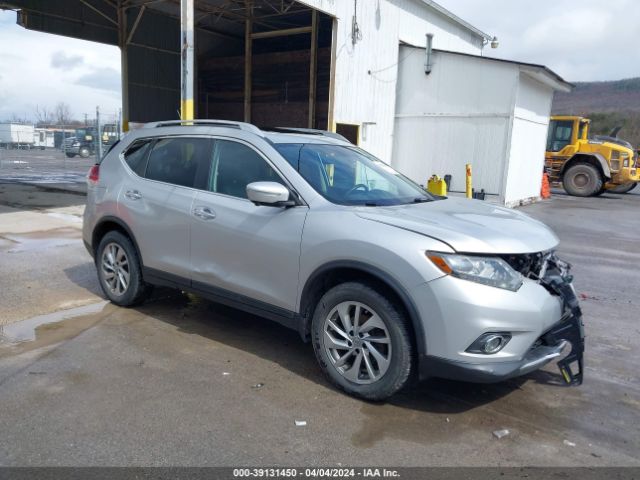 2015 Nissan Rogue Sl მანქანა იყიდება აუქციონზე, vin: 5N1AT2MV8FC766798, აუქციონის ნომერი: 39131450