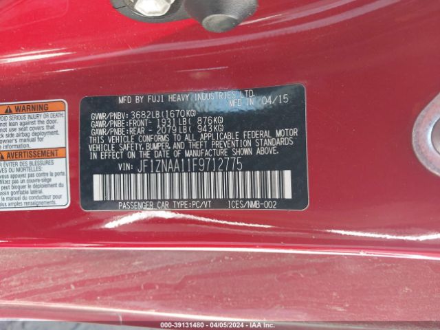 JF1ZNAA11F9712775 Scion FR-S