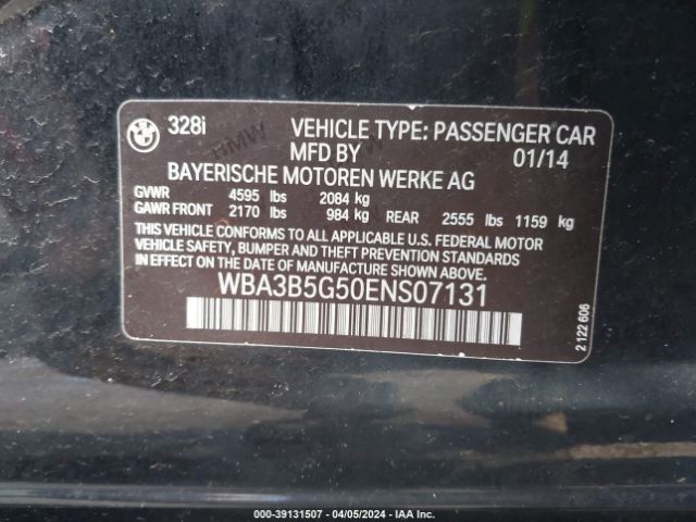 WBA3B5G50ENS07131 BMW 328i Xdrive