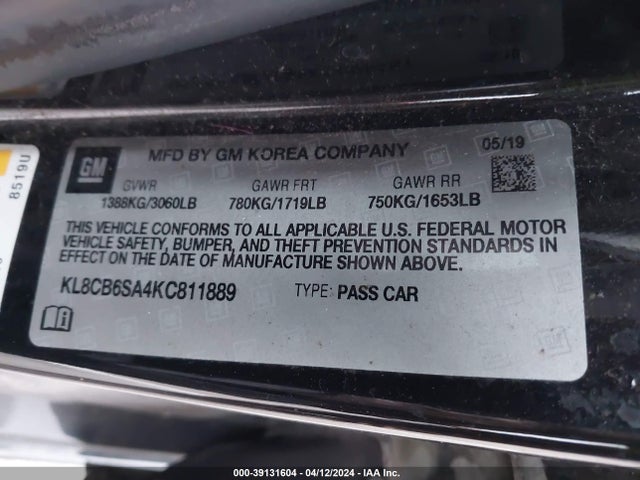 Chevrolet Spark Ls Cvt 2019 KL8CB6SA4KC811889 Image 9