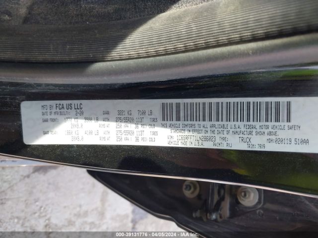 1C6SRFFT1LN286023 RAM 1500 Big Horn  4x4 5'7 Box