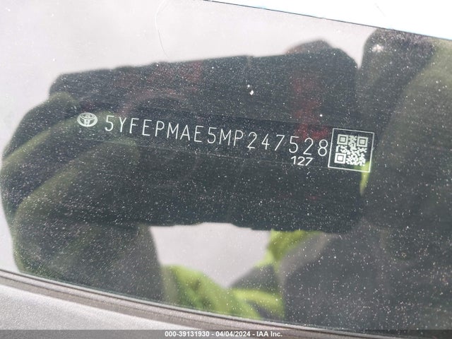 Toyota COROLLA LE 2021 5YFEPMAE5MP247528 Image 9