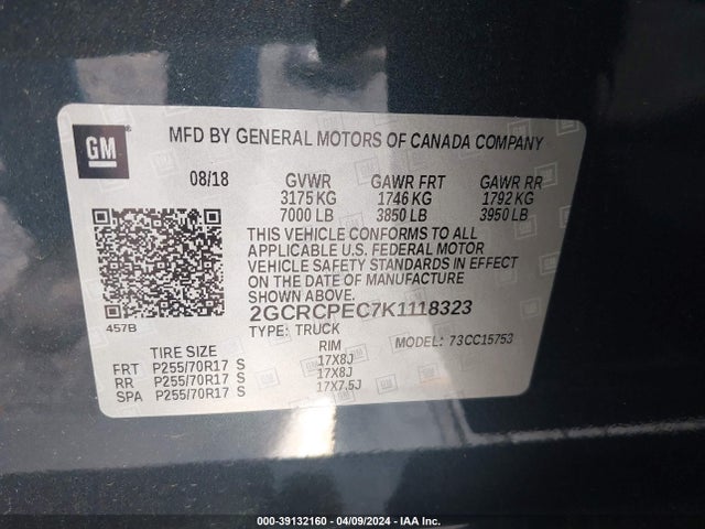 Chevrolet Silverado 1500 Ld Lt 2019 2GCRCPEC7K1118323 Image 9