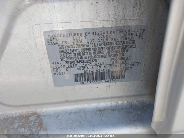Nissan SENTRA SR 2014 3N1AB7APXEL625120 Image 9