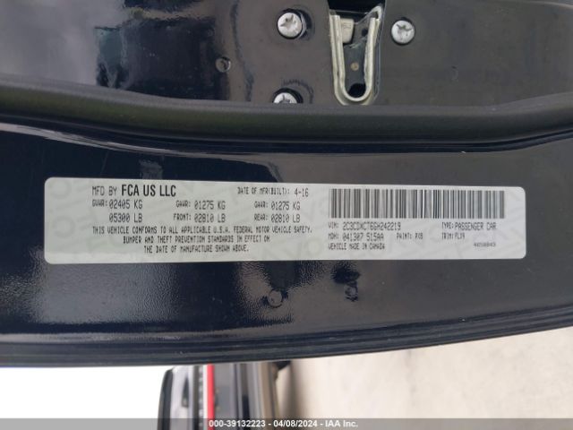 2C3CDXCT6GH242219 Dodge Charger Road/track