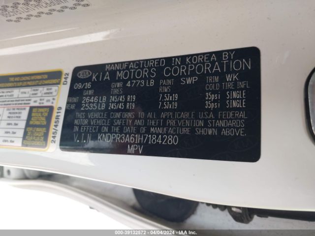 KNDPR3A61H7184280 KIA Sportage Sx Turbo