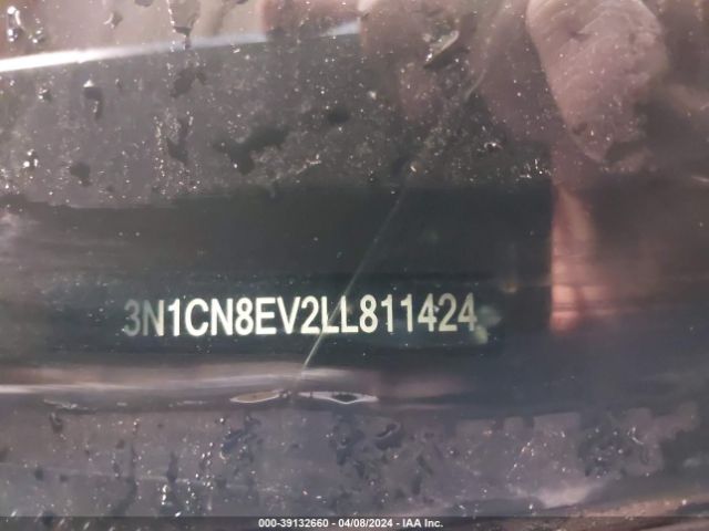 3N1CN8EV2LL811424 Nissan Versa Sv Xtronic Cvt