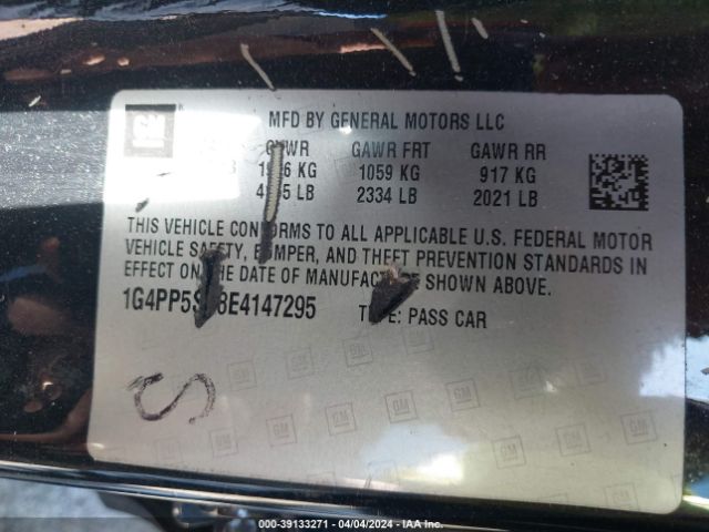 1G4PP5SK8E4147295 Buick Verano