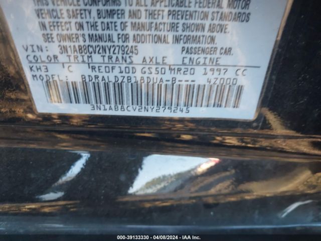 3N1AB8CV2NY279245 Nissan Sentra Sv Xtronic Cvt