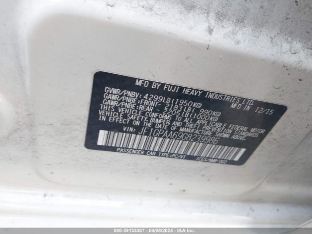 JF1GPAA69G8239986 Subaru Impreza 2.0i