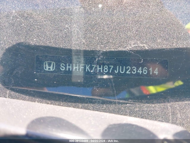 Honda Civic Ex-l 2018 SHHFK7H87JU234614 Image 9