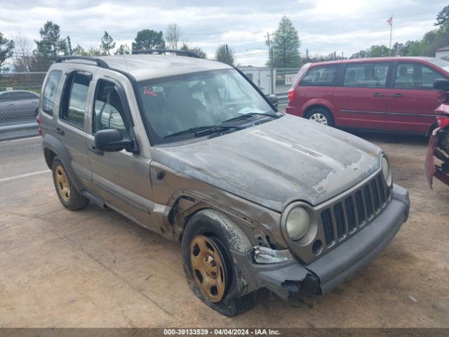 Auction sale of the 2006 Jeep Liberty Sport, vin: 1J4GK48K36W218732, lot number: 39133539