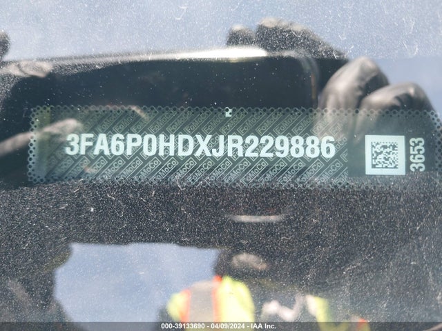 Ford FUSION SE 2018 3FA6P0HDXJR229886 Image 9