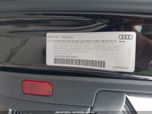 WAUDNAF44KN020810 Audi A4 45 Premium