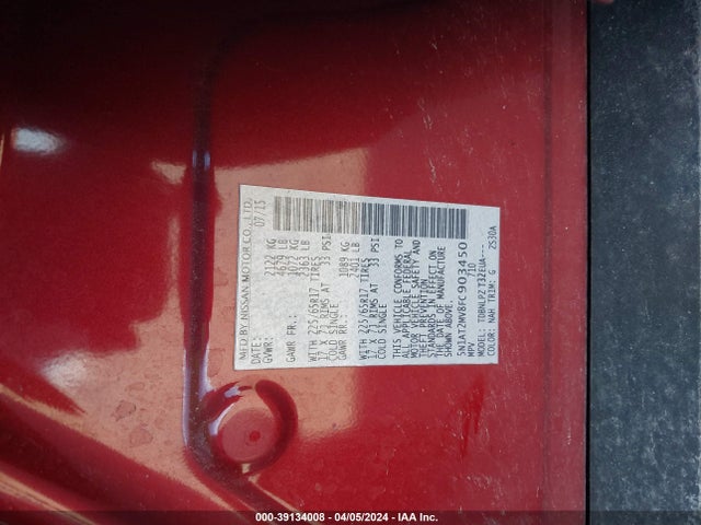 Nissan ROGUE S 2015 5N1AT2MV8FC903450 Image 9