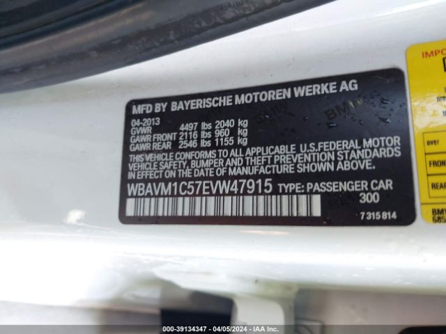 WBAVM1C57EVW47915 BMW X1 Sdrive28i
