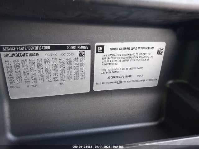 Chevrolet Silverado 1500 1lt 2015 3GCUKREC4FG180476 Image 9