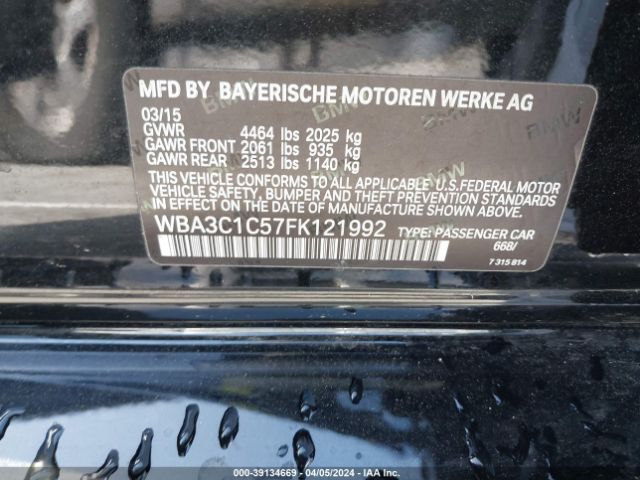 WBA3C1C57FK121992 BMW 328I