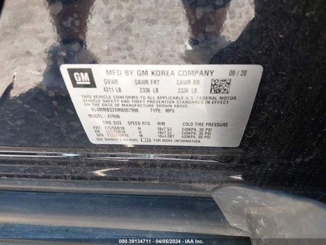 KL4MMBS2XMB067998 Buick Encore Gx Fwd Preferred