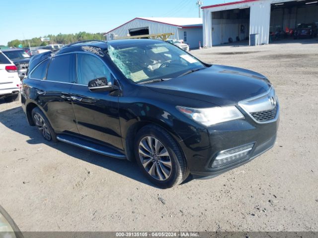 Auction sale of the 2014 Acura Mdx Technology Package, vin: 5FRYD4H45EB040796, lot number: 39135105