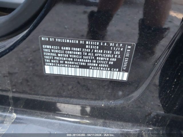 3VWD17AJ5FM264039 Volkswagen Jetta 1.8t Se