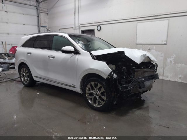 39135515 :رقم المزاد ، 5XYPKDA58KG584199 vin ، 2019 Kia Sorento 3.3l Sxl مزاد بيع